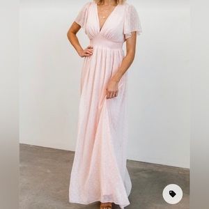 Baltic Born Weslie Shimmer Dot Maxi in Blush